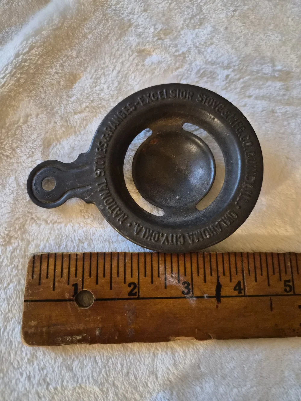 Vintage Excelsior Stove Mfg Co Advertising Strainer National Stoves Quincy IL